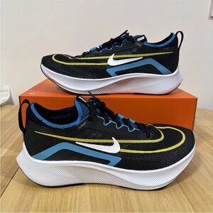 Men’s Nike Zoom Fly 4 Black Chlorine Blue Shoes